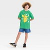 Boys' Pikachu St Patrick's Day T-Shirt - Heather Green - 4 of 4
