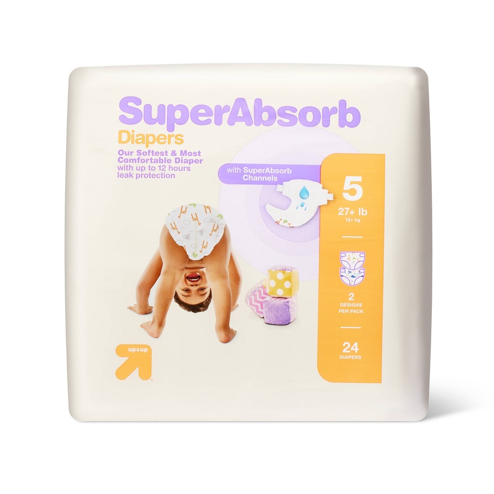 Disposable Diapers Small Pack - Size 5 - 24ct - up&up™