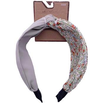 Willow & Ruby Women's Headband - Floral and Wide Color Block Headband for Women