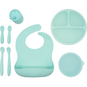 WeeSprout Baby Led Weaning Bundle, Silicone Suction Bowl, Spoons, Bib & Cup, Develops Self Feeding Skills - 1 of 4
