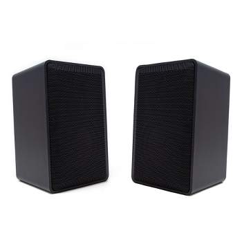 Legrand MS05OD-V1 Indoor-Outdoor Speakers (Pair) in Black with Included Mounting Brackets