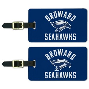 Broward College Seahawks Logo Luggage ID Tags Suitcase CarryOn Cards  Set of 2 - 1 of 4