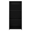 CAVINAS Bookcases for Living Room Modern 47" Tall 3 Tier Storage Cabinet Bookshelf Compact Design Ladder Bookcase - 2 of 4