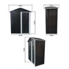 Garvee Outdoor Storage Shed ,Garden Tool House with Window Floor Foundation Shed for Garden Tool Storage Flat Roof + Windows - 3 of 4