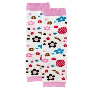 Wrapables Playful Patterns Baby & Toddler Leg Warmers, Colorful Flowers - 1 of 3