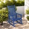FURNIinspire Patio Accent Chairs Outdoor Rocking Chair, Oversized Rocking Chair, All Weather Resistant Porch Rocker, Blue, 35.04"*25.9"*41.34" - 4 of 4