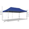 Costway 10'x20' Pop up Canopy Tent Folding Heavy Duty Sun Shelter Adjustable W/Bag - image 3 of 4