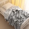 3 Layer Muslin Cotton Toddler Blanket, Super Soft and Warm Crib Blanket - NTBAY - 3 of 4