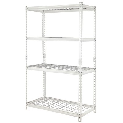 Alera Steel 3-Tier Utility Shelving Unit (36-in W x 14-in D x 36-in H),  Silver