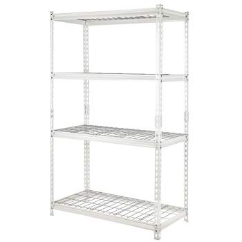 Pachira Adjustable Height 5-Shelf Steel Shelving Unit Utility Organizer Rack for Home, Office, and Warehouse