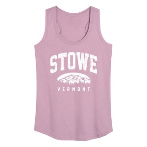 Women's - Instant Message - Stowe Vermont Graphic Racerback Tank - 1 of 4