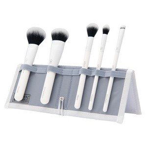 MODA Brush Total Face Travel Makeup Brush Set with Flip Case- 6pc - 1 of 4
