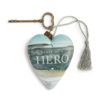 DEMDACO Heart of a Hero Art Heart Blue