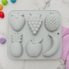 Unique Bargains Candy Mould 6-Cavity Fruit Candy Mould Durian Grape Strawberry Banana Apples PineApples Hand Wash 6.34"x5.79"x1.06" 1 Pc - 2 of 4