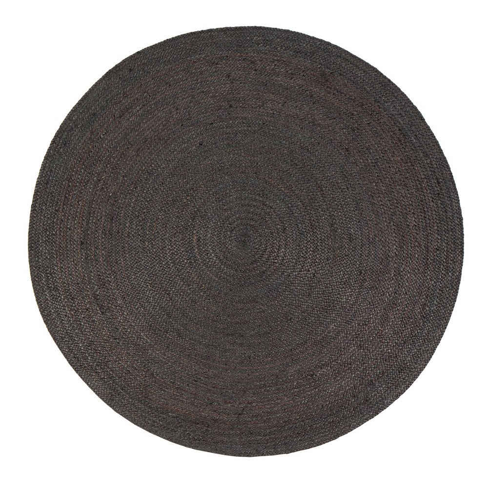 Photos - Area Rug 8' Solid Round  Gray - Anji Mountain