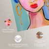 Art Remedy Violeta s Hair with Flowers Beach Life Inspired Wall Art Unframed - 4 of 4