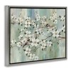 Stupell Industries Delicate Cherry Blossom Flowers Perched Birds Classic Painting Floating Frame Canvas Art, Gray, 31" x 25" - 2 of 4