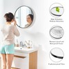 Black Round Wall Mirror, Bathroom Mirrors for Over Sink, Circle Mirror for Bathroom, Entryway, Bedroom, Vanity (24 Inch) - 3 of 4
