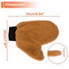 Unique Bargains Car Wash Towel Coral Fleece for Car Cleaning Wiping 9.84"x7.87"x0.39" Orange 2 Pcs - 4 of 4