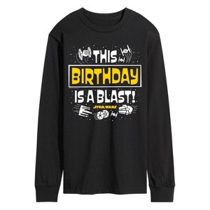 Men's - Star Wars - This Birthday Is A Blast Long Sleeve Graphic T-Shirt - 1 of 3