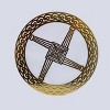 Slickblue Celtic Metal Wall Art – 12" Round Hanging Decor in 8 Irish Designs & 4 Finish Options for Home - 2 of 4