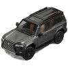 Lexus GX550 Gray Metallic with Black Top 1/64 Diecast Model Car by GCD - 2 of 4