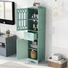 LOVMOR Freestanding Storage Cabinet with Drawer and Doors - 2 of 4