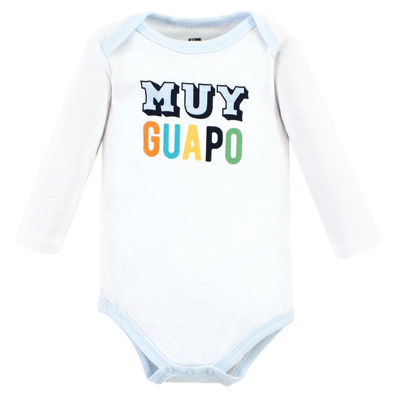 Hudson Baby Infant Boy Cotton Bodysuit and Pant Set, Hola Ladies Long Sleeve, 3 of 6