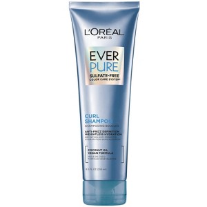 L'Oreal Paris Ever Curl Sulfate-Free Coconut Oil Hydracharge Shampoo - 8.5 fl oz - 1 of 4