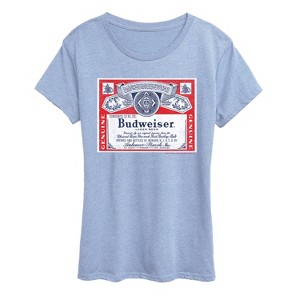 Women's - Budweiser - Budweiser Label Short Sleeve Graphic T-Shirt - 1 of 3
