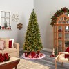 Nearly Natural 8-ft Wisconsin Slim Snow Tip Pine Artificial Christmas Tree with 600 Clear LED Lights and 908 Bendable Branches - 4 of 4