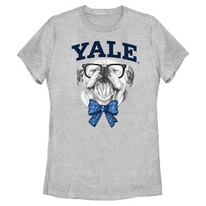 Womens Yale University Handsome Dan Bow Tie T Shirt - 1 of 4