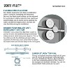 Serene Valley 60 x 74 Inch Big Roller Frameless Sliding Stainless Steel Shower Door with Superclear 3/8 Inch Tempered Glass, Chrome - 4 of 4