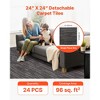 VEVOR Carpet Tiles Reusable 24x24 inch, 24 PCS Modular Carpet Square Rug, Commercial Floor Soft Padded for Seamless Cover 96sq.ft, Gray - 3 of 4