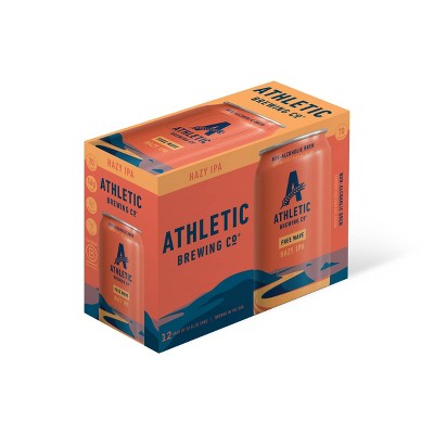 Athletic Brewing Free Wave Hazy Non-Alcoholic Beer - 12pk/12 fl oz Cans