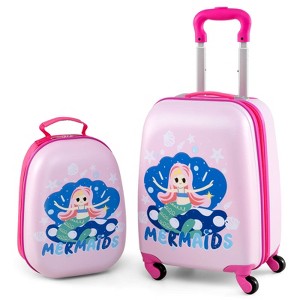 Safstar 2PC Kids Carry On Luggage Set 12" Backpack and 16" Rolling Suitcase for Travel - 1 of 4