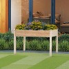 BestMassage Raised Garden Bed Elevated Wood Planter Box Stand Backyard Patio Balcony, Nature - 2 of 4