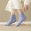 Anna-Kaci Women's 3-Pack Non-Slip Plush Fuzzy Ankle Socks with Grips and Soft Cozy Texture - 2 of 4
