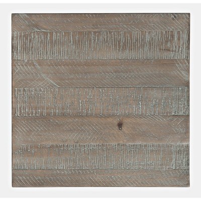 Devon Gray-Wash Distressed Pine End Table with Storage Drawer