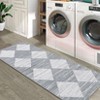 Area Rug with Rubber Backing Machine Washable Rug Trellis Printed Rugs Low Pile Foldable Indoor Carpet for Living Room Bedroom Guest Room Playroom - 3 of 4