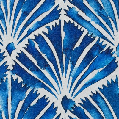 Set of Two White and Indigo Botanical Wall Art