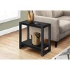 Monarch Specialties Accent Table Side End Narrow Small 2 Tier Living Room Bedroom Metal Laminate Black Contemporary Modern - 2 of 4