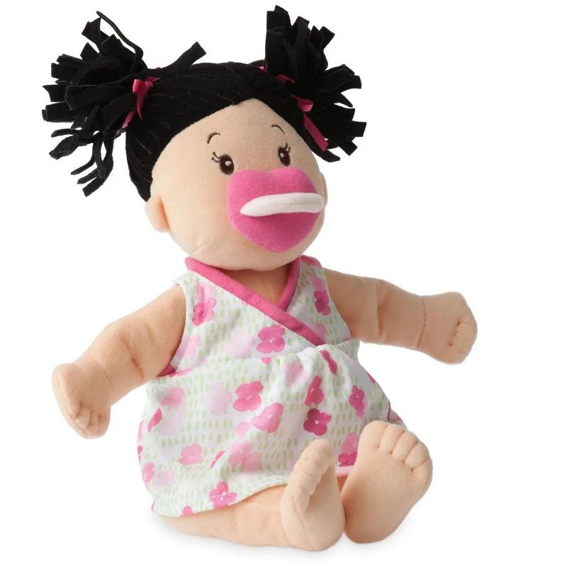 Manhattan Toy Baby Stella Black Hair Soft First Baby Doll, 15-Inch, 5 of 13