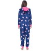 Ashford & Brooks Women's Mink Fleece Hooded One Piece Pajama Jumpsuit - 4 of 4
