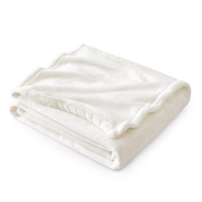 Bedsure | Flannel Blanket Solid 300GSM Soft Fuzzy Plush  Bed Blanket