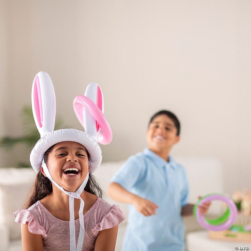Fun Express Bunny Ears Inflate Ring Toss Toys Easter Game - 5 Pieces, 3 of 4
