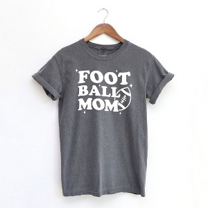 Simply Sage Market Football Mom Stars Short Sleeve Garment Dyed Tee - 1 of 2