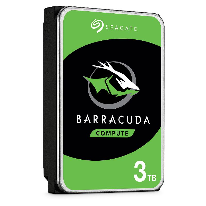 Seagate BarraCuda 3TB Internal Hard Drive HDD - 3.5 Inch SATA 6 Gb/s 7200 RPM 64MB Cache for Computer Desktop PC (ST3000DM007), 3 of 6