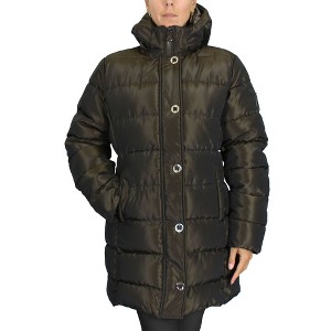 Spire By Galaxy Women's Modern Fit Heavyweight Parka Jacket w/ Non Detachable Hood - 1 of 2
