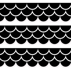 Creative Teaching Press® Black Scallops EZ Border™, 48 Feet Per Pack, 3 Packs - 1 of 3